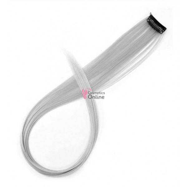 Extensie de par suvita simpla dreapta Vigurous de 50 cm cu clips SUV131AA - Gri Argintiu